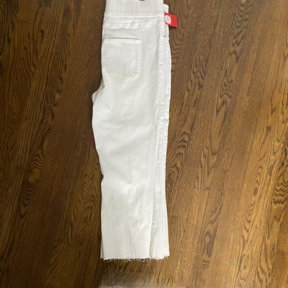 Spanx Cropped flare white pants size 2X women's wide elastic waist NWT - Picture 3 of 9